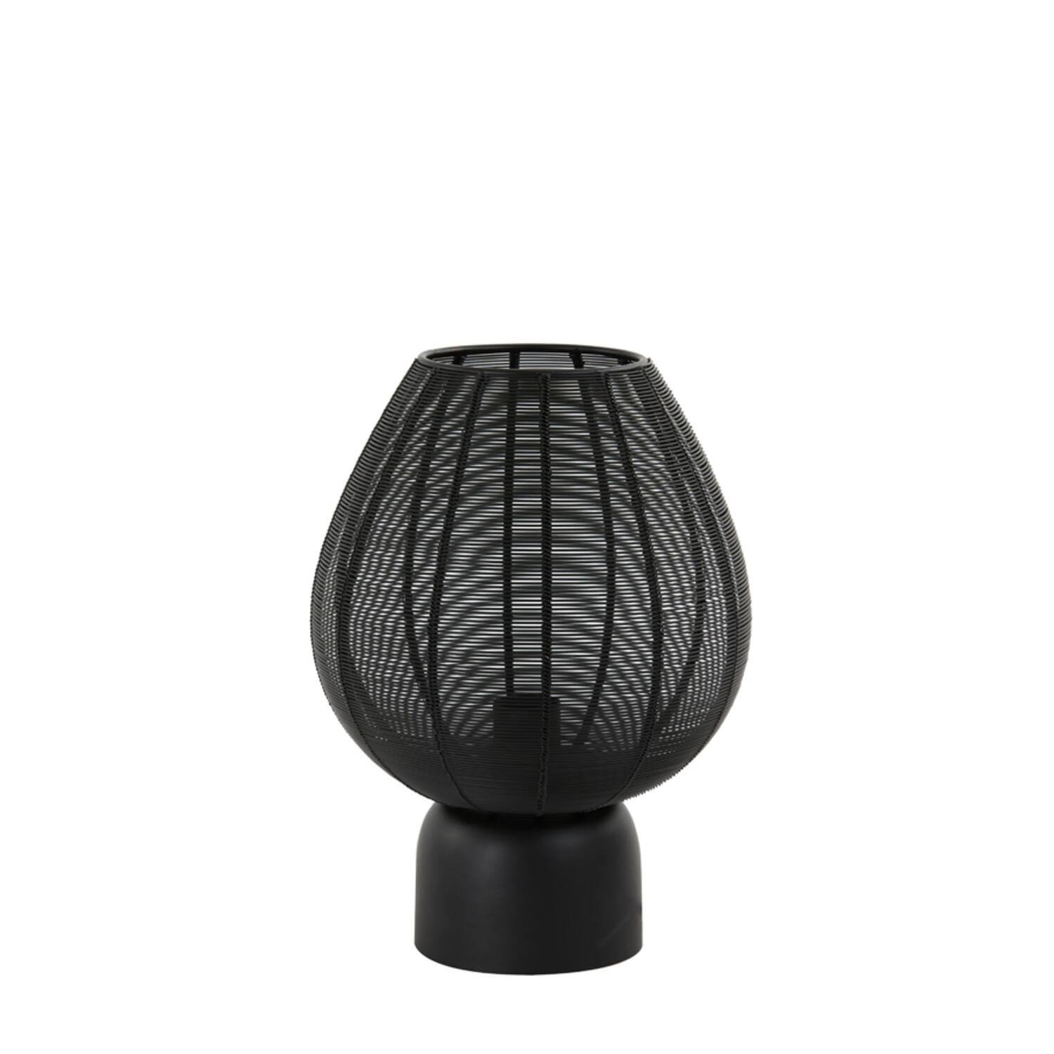Lámpara de mesa negra diseño de alambre Light & Living Suneko – H. 34 cm