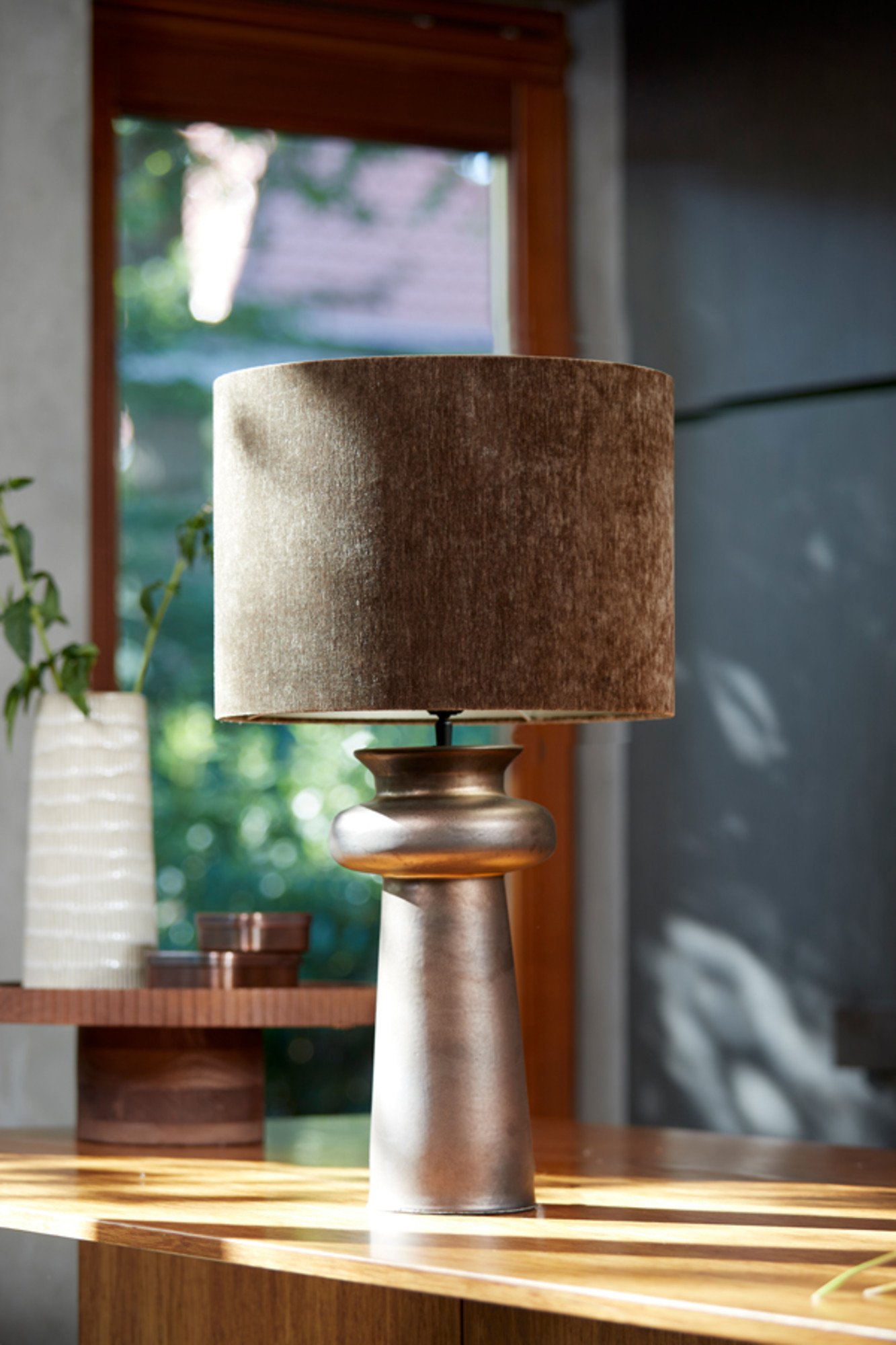 pantalla de lámpara marrón cilíndrica Light & Living Bayou - Imagen 4