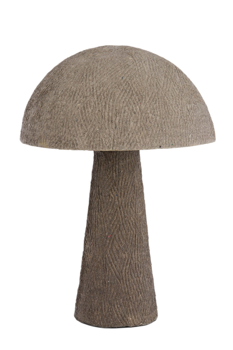 Lámpara de mesa con forma de seta gris Light & Living Chirlo – H. 36 cm - Imagen 2