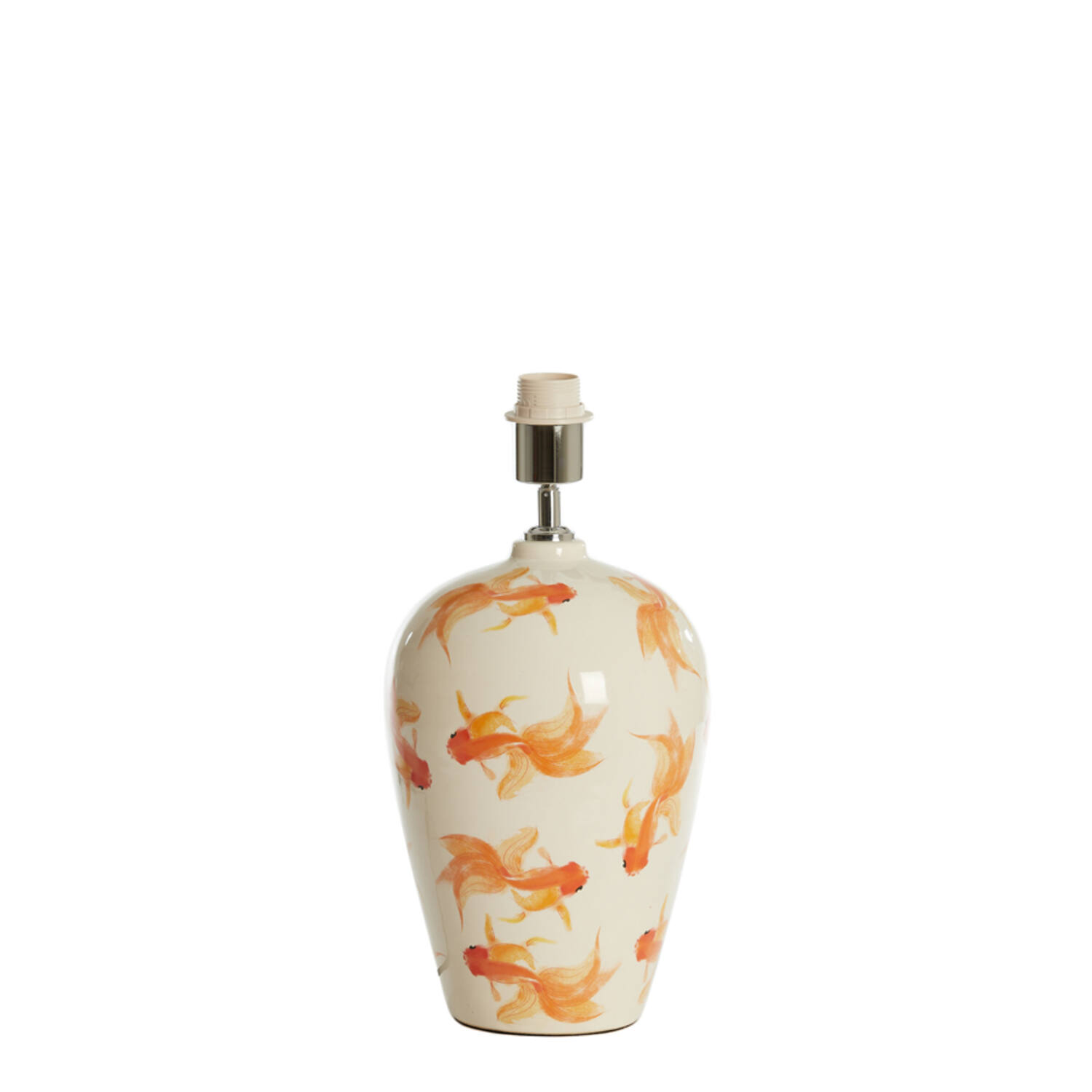 Lámpara de mesa de cerámica con peces de colores Light & Living Fish - H. 40,5 cm