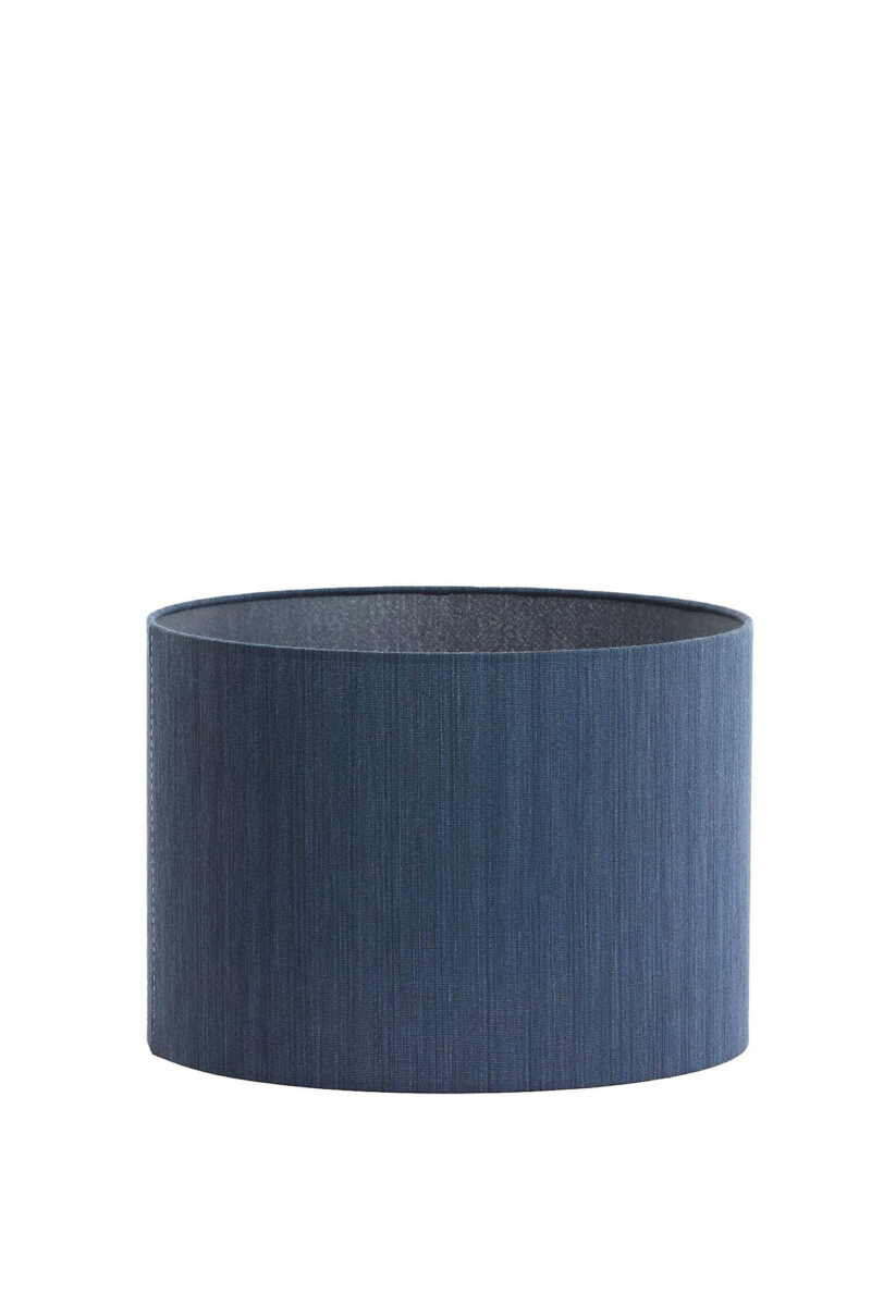 Pantalla de lámpara en forma cilíndrica de color azul Light & Living Harper - Ø 30 cm - Imagen 2