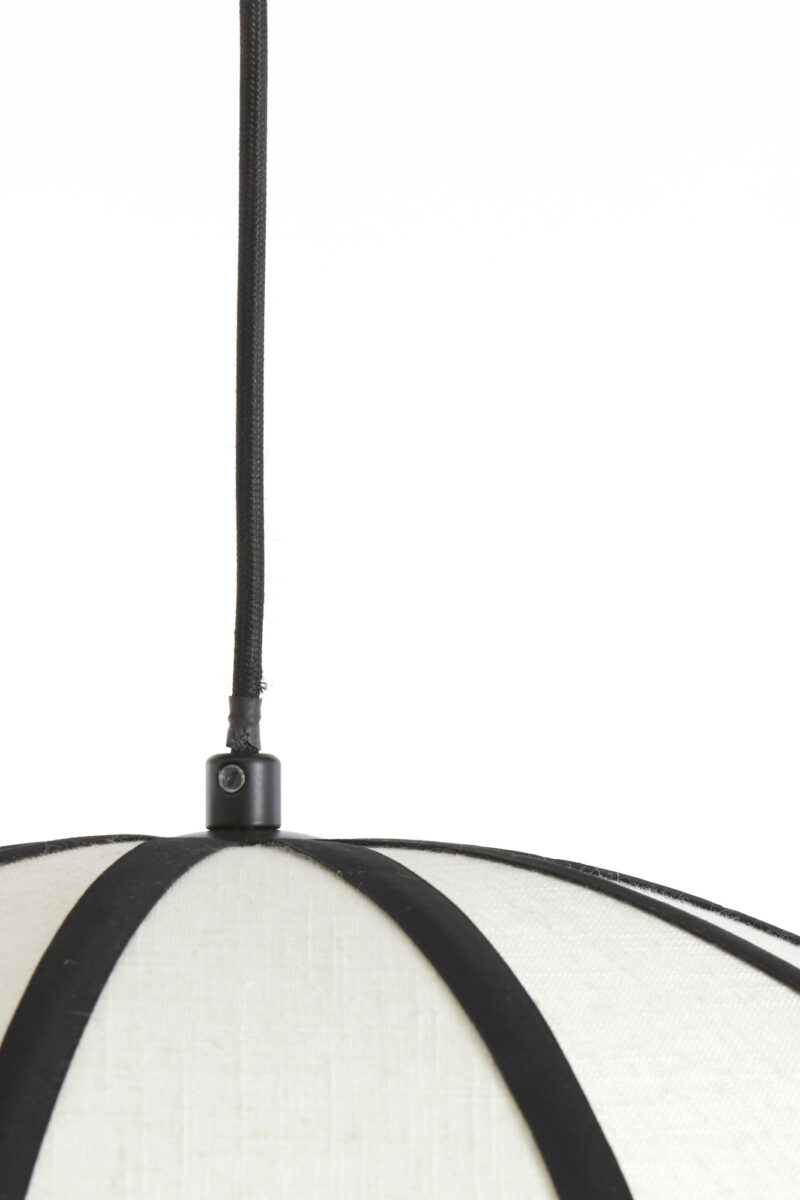 Lámpara negra colgante con flecos para un toque bohemio Light & Living Sulina - Ø 45 cm - Imagen 3