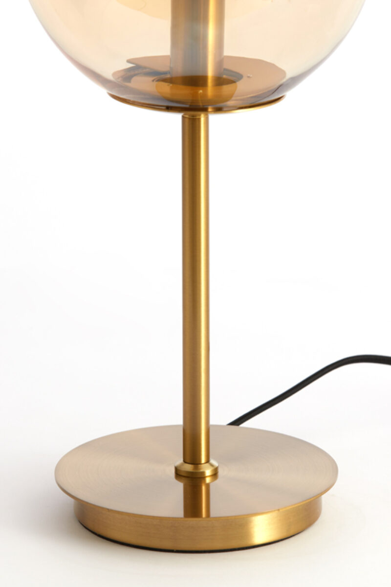 Lámpara de mesa de vidrio dorado Light & Living Medina – H. 43 cm - Imagen 4