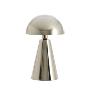 Lámpara de mesa de metal de color plateado Light & Living Surrina - H. 49 cm