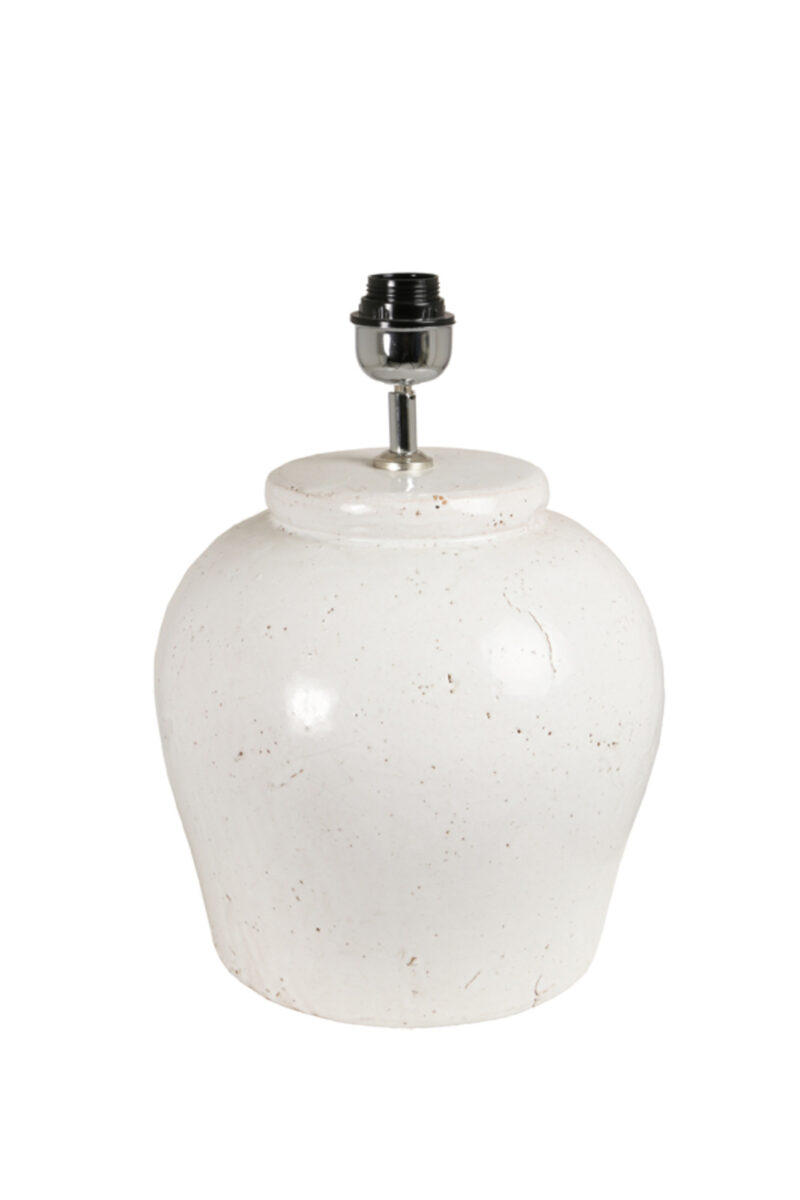 Base de lámpara blanca en forma de bola Light & Living Etna - H. 40 cm - Imagen 2