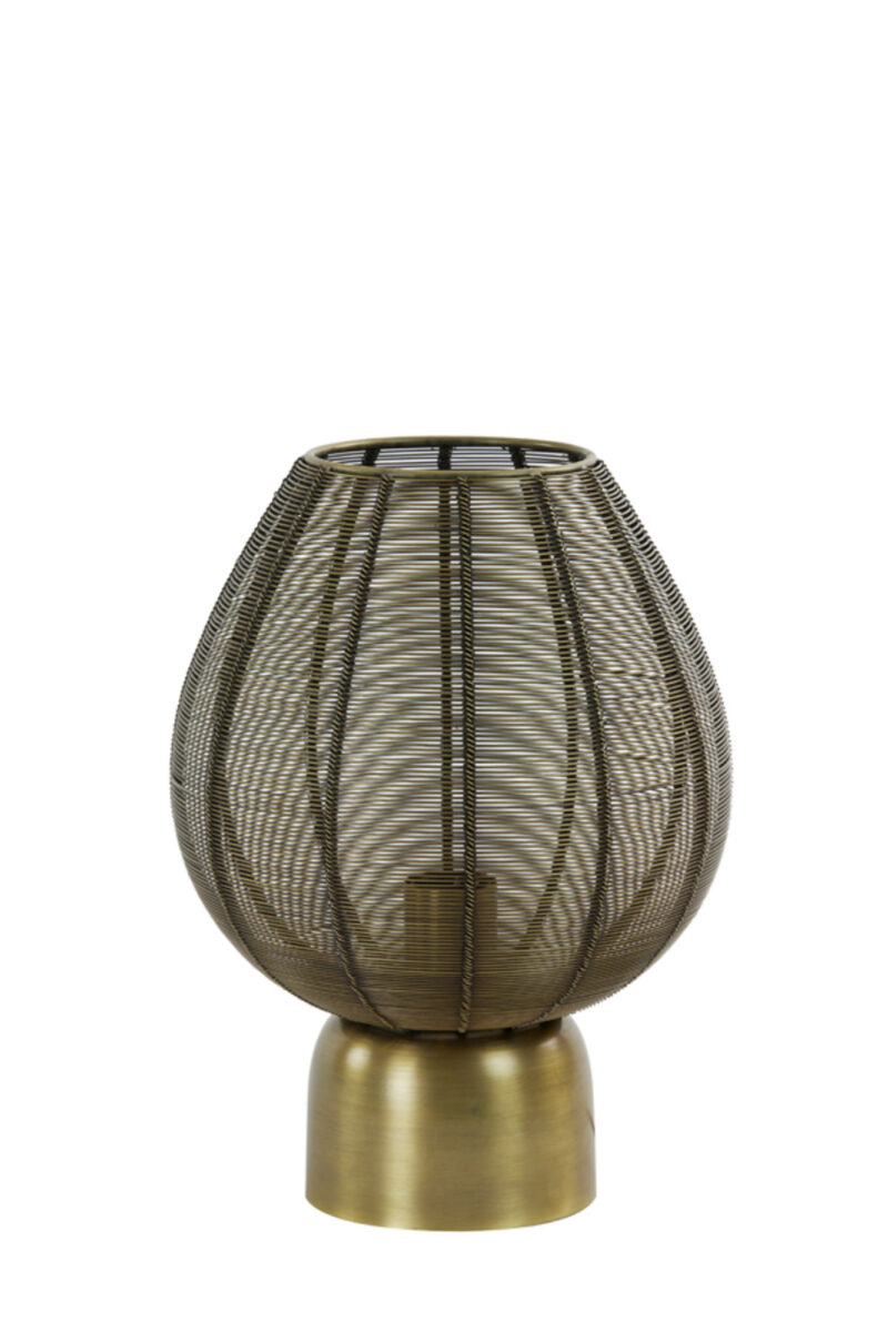 Lámpara de alambre dorado con forma redonda Light & Living Suneko – H. 34 cm - Imagen 2