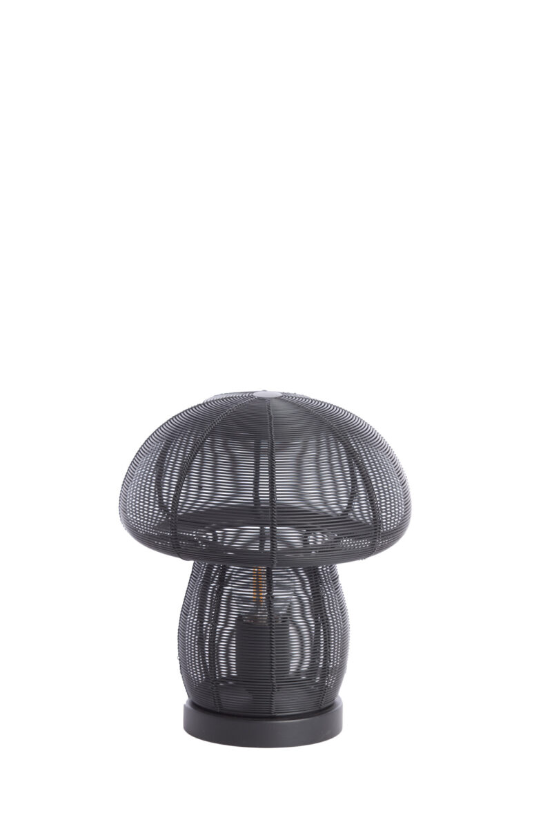 Lámpara de hilo negro en forma de hongo Light & Living Mushroom - H. 24 cm - Imagen 2