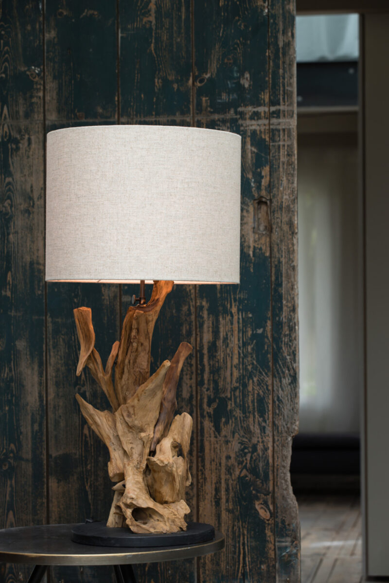 Base de lámpara de madera diseño decorativo Light & Living Ikal - H. 50 cm - Imagen 4