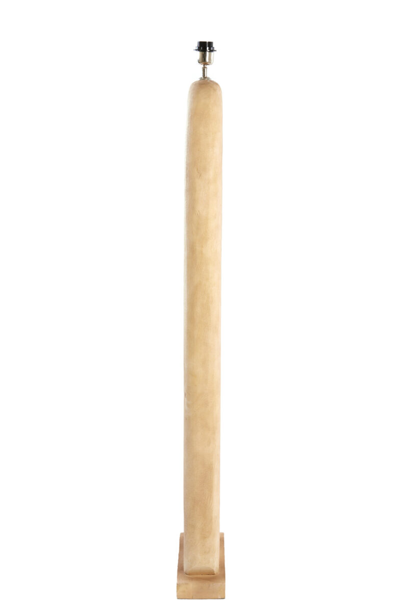 Base de lámpara de madera ovalada en color natural Light & Living Kelafo - H. 125 cm - Imagen 4