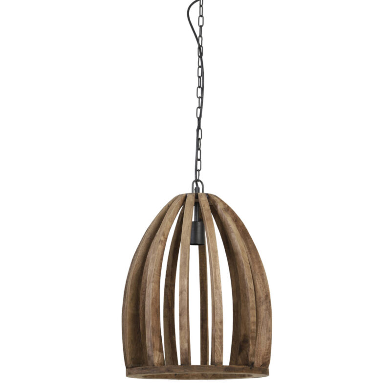 Lámpara colgante de madera con estructura ligera Light & Living Haranka - Ø 38 cm