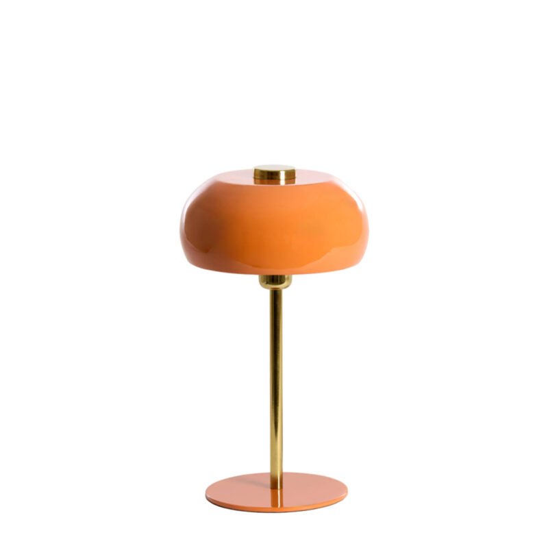 Lámpara de mesa moderna en naranja brillante Light & Living Surin - H. 40 cm