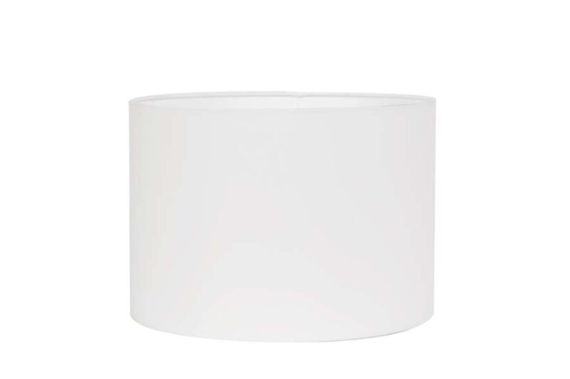 Pantalla de lámpara en forma de cilindro de color blanco Light & Living Polycotton - Ø 35 cm - Imagen 2
