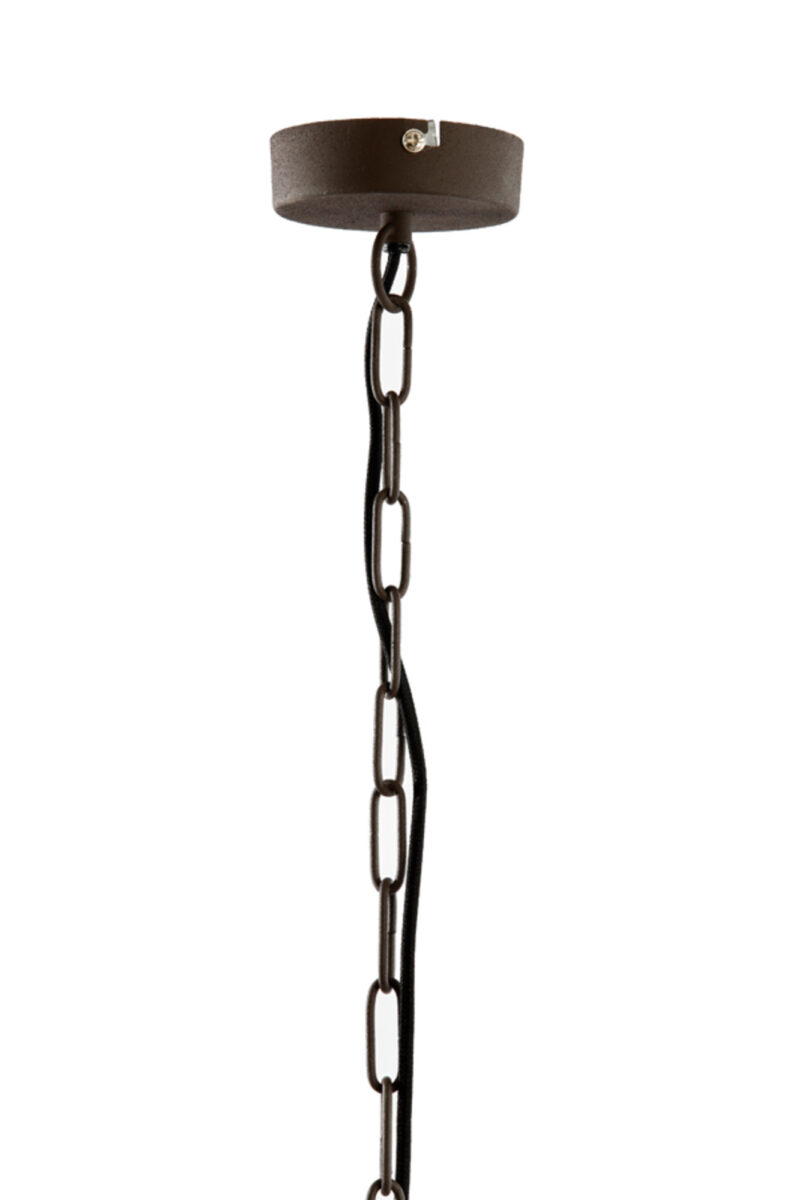 Lámpara colgante redonda con cúpula metálica Light & Living Bahoto - Ø 60 cm - Imagen 7