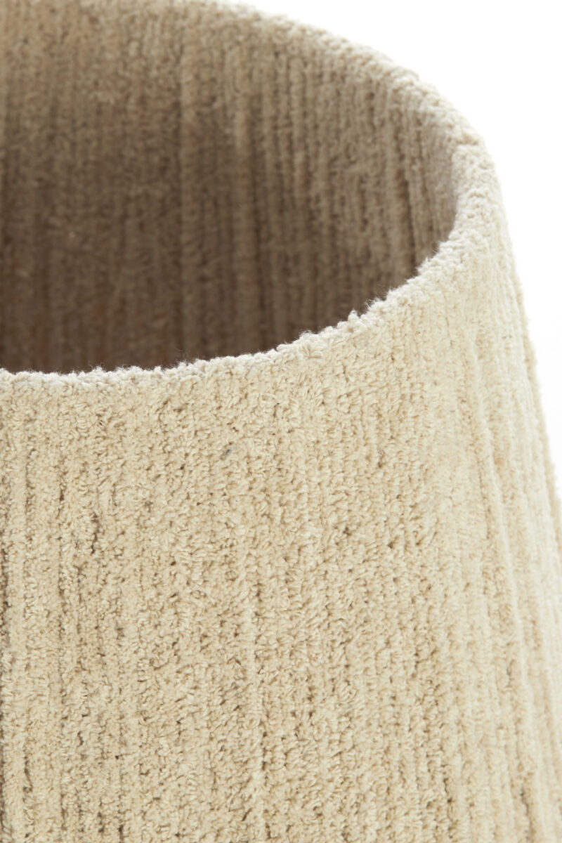 Pantalla de lámpara de tela beige con acabado estriado Light & Living Medana - Ø 30 cm - Imagen 6