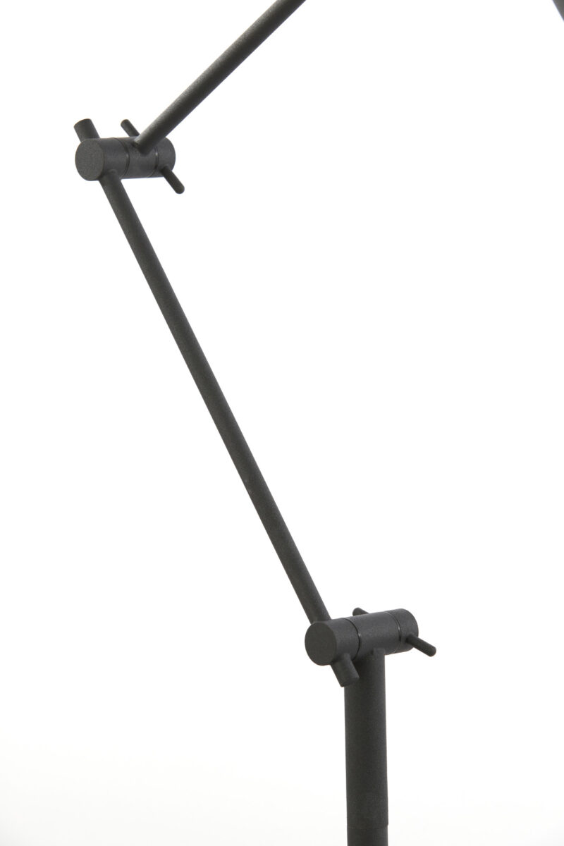 Lámpara de pie negra ajustable Light & Living Rijeka - H. 150 cm - Imagen 4