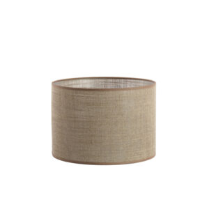 Pantalla de lámpara de tela beige en forma de cilindro Light & Living Caden - Ø 30 cm