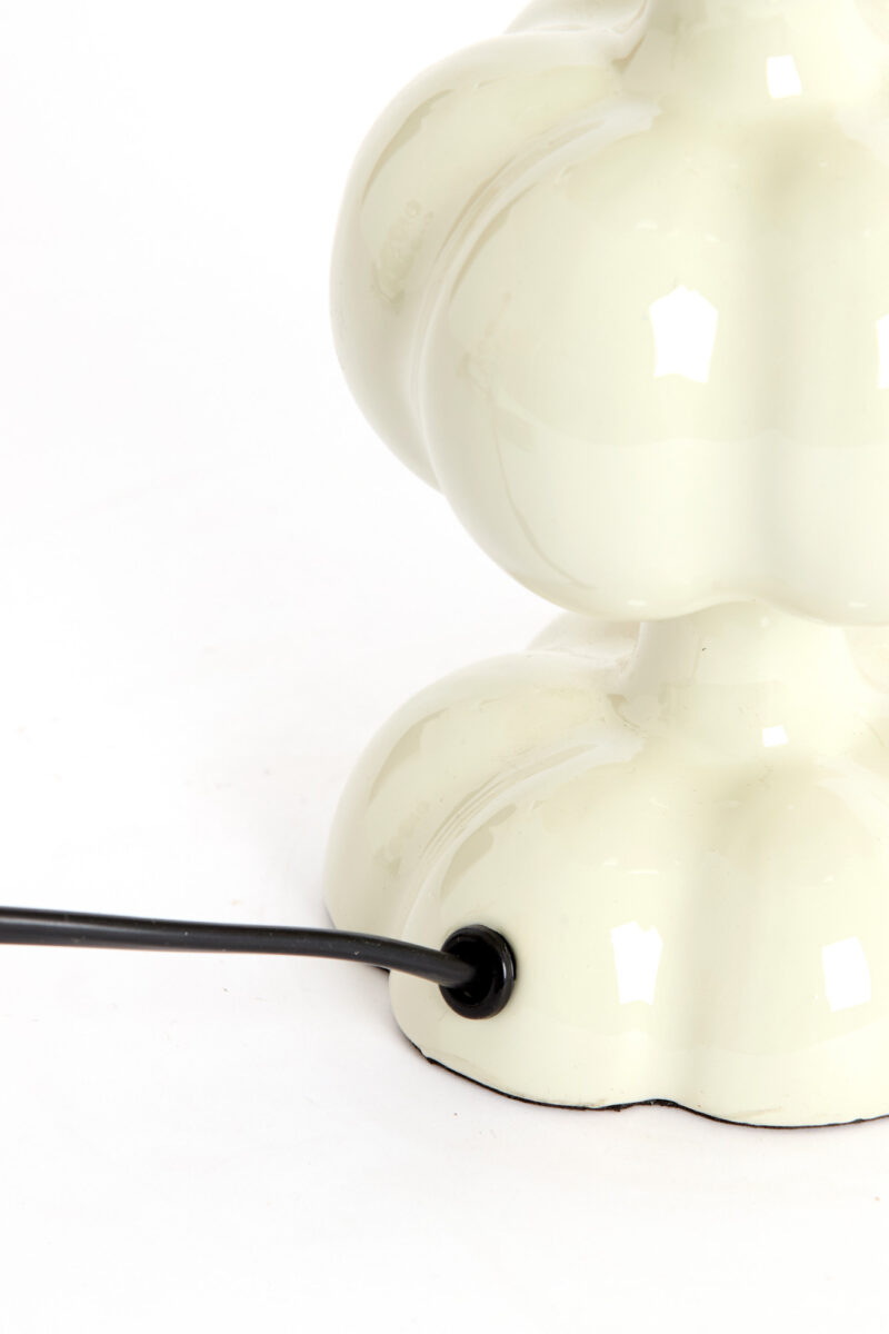Base de lámpara de cerámica blanca para crear ambiente Light & Living Caldas - H. 29 cm - Imagen 4