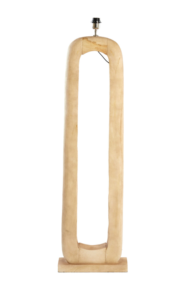 Base de lámpara de madera ovalada en color natural Light & Living Kelafo - H. 125 cm - Imagen 2