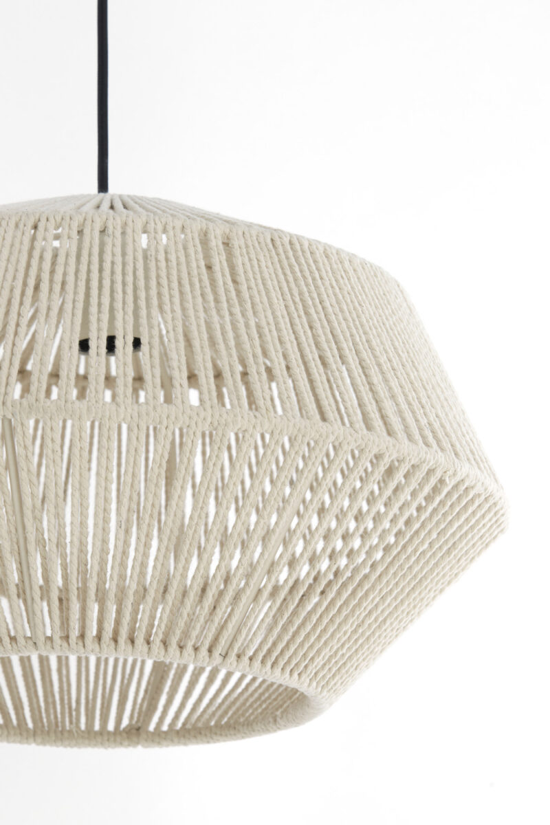 Lámpara colgante en hilo beige claro Light & Living Deya - Ø 40 cm - Imagen 3