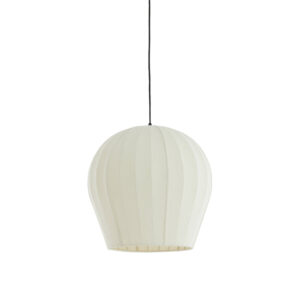 Lámpara colgante blanca de tela elegante Light & Living Zagori - Ø 44 cm