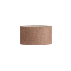 Pantalla de tela marrón Light & Living Brandy - H. 32 cm