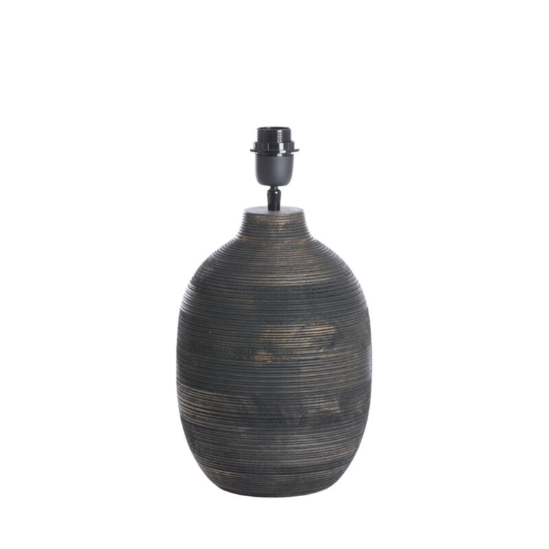 Base de lámpara rústica de cerámica Light & Living Khomai - H. 39 cm