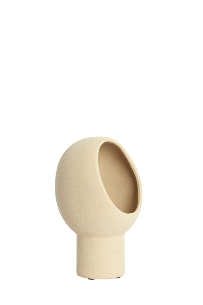 Lámpara de mesa redonda beige Light & Living Monk - H. 30 cm - Imagen 2