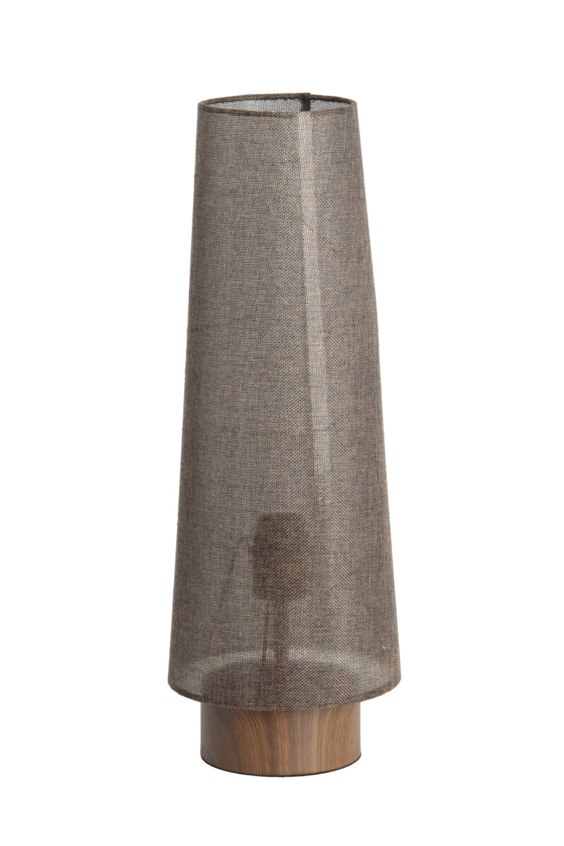 Lámpara vintage con base de madera Light & Living Howie - H. 52,5 cm - Imagen 2