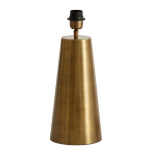 Base de lámpara de forma cónica dorada Light & Living Yelos - H. 43 cm