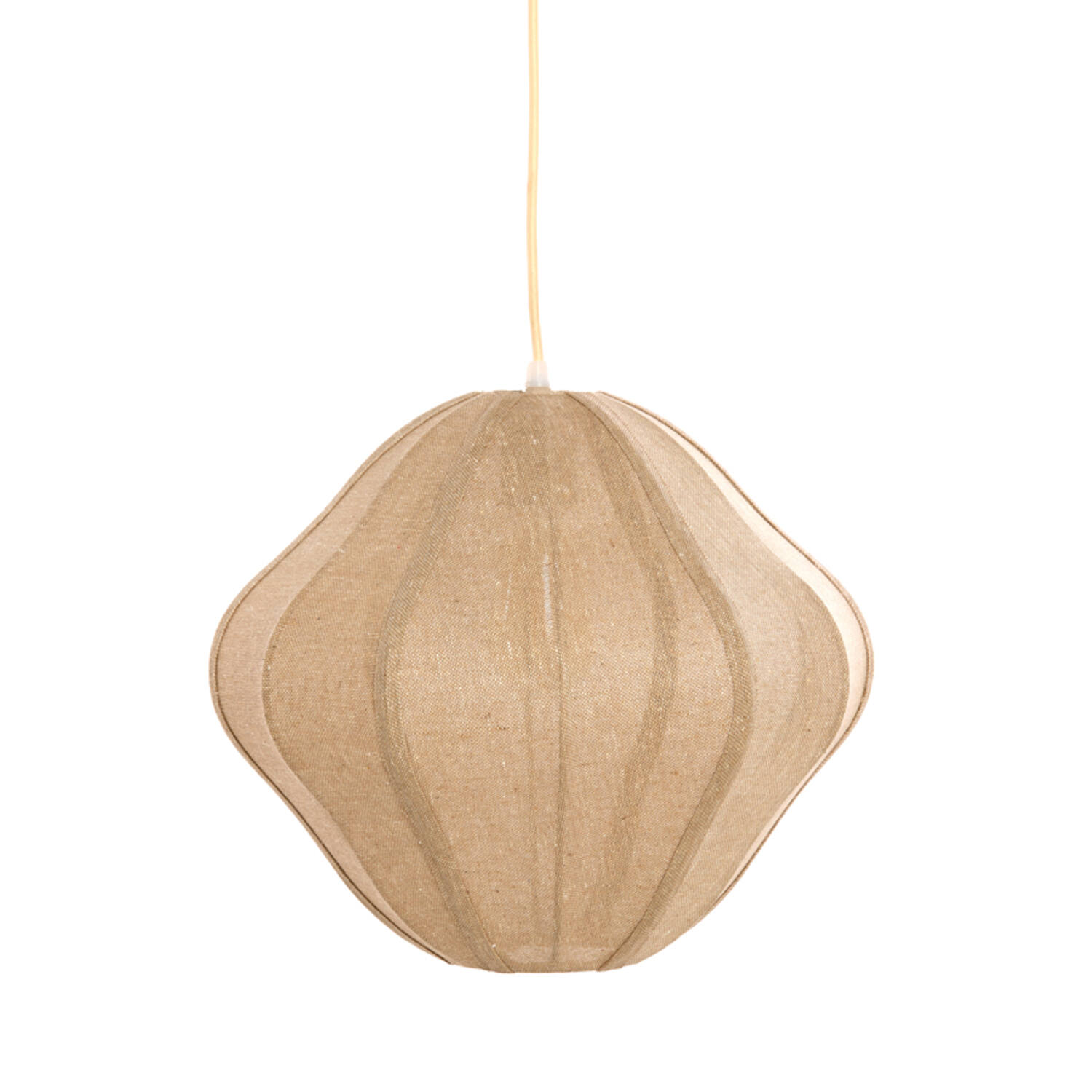 Lámpara colgante beige con look natural y relajado Light & Living Sukau - Ø 50 cm