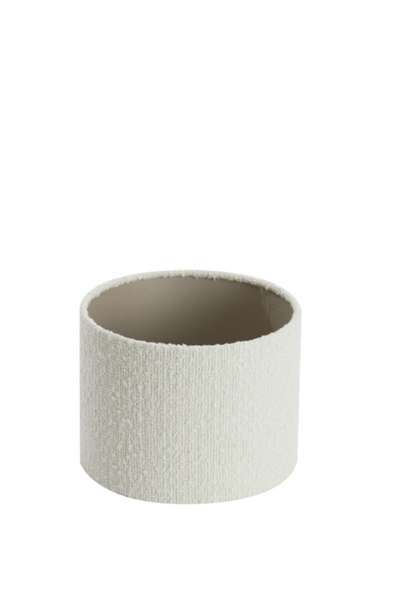 Pantalla de lámpara de forma cilíndrica blanca Light & Living Bolero - Ø 20 cm - Imagen 3
