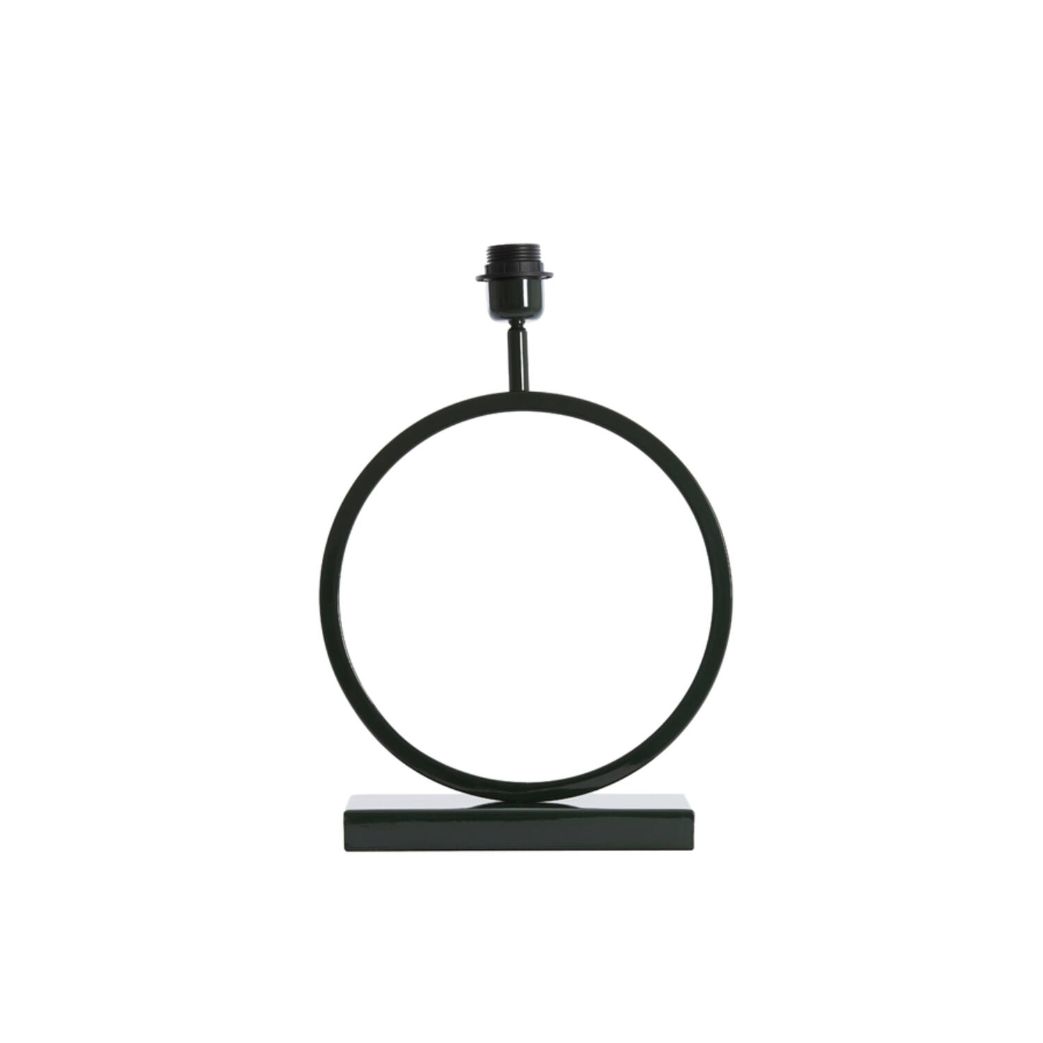 Base de lámpara metálica negra redonda Light & Living Liva - H. 43 cm