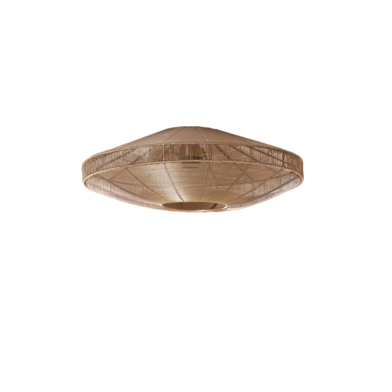Lámpara de techo en forma de plato de ratán Light & Living Bahala – An. 51 cm