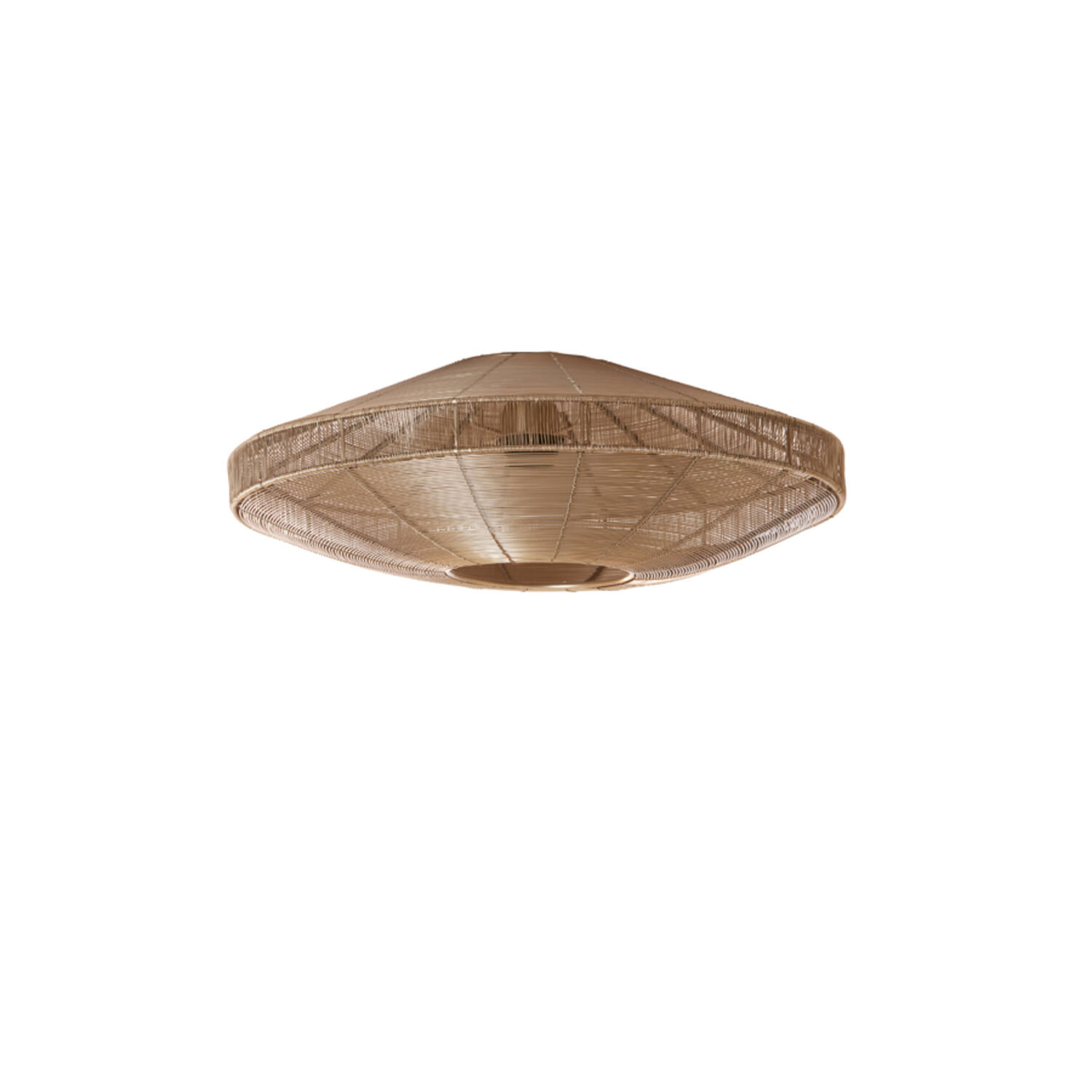 Lámpara de techo en forma de plato de ratán Light & Living Bahala – An. 51 cm