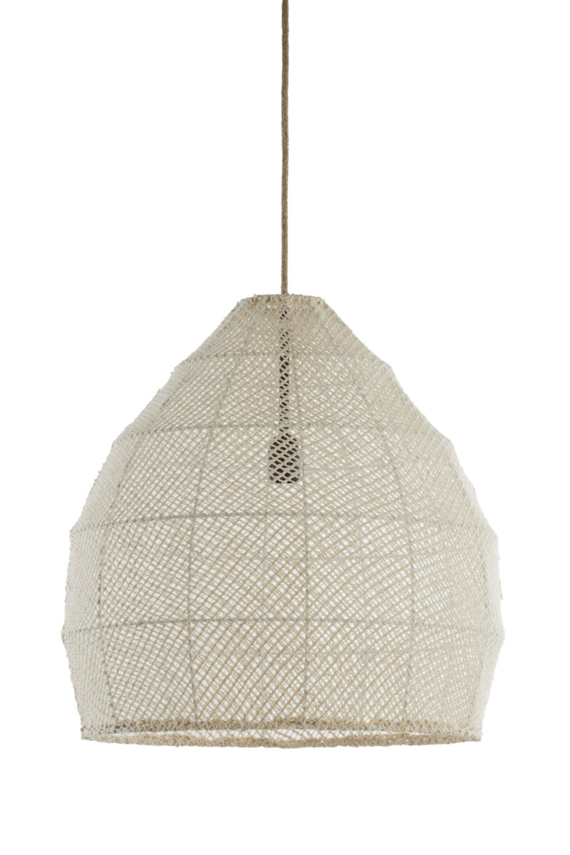 Lámpara tejida beige con aspecto de ratán Light & Living Makassar - Ø 50 cm - Imagen 2