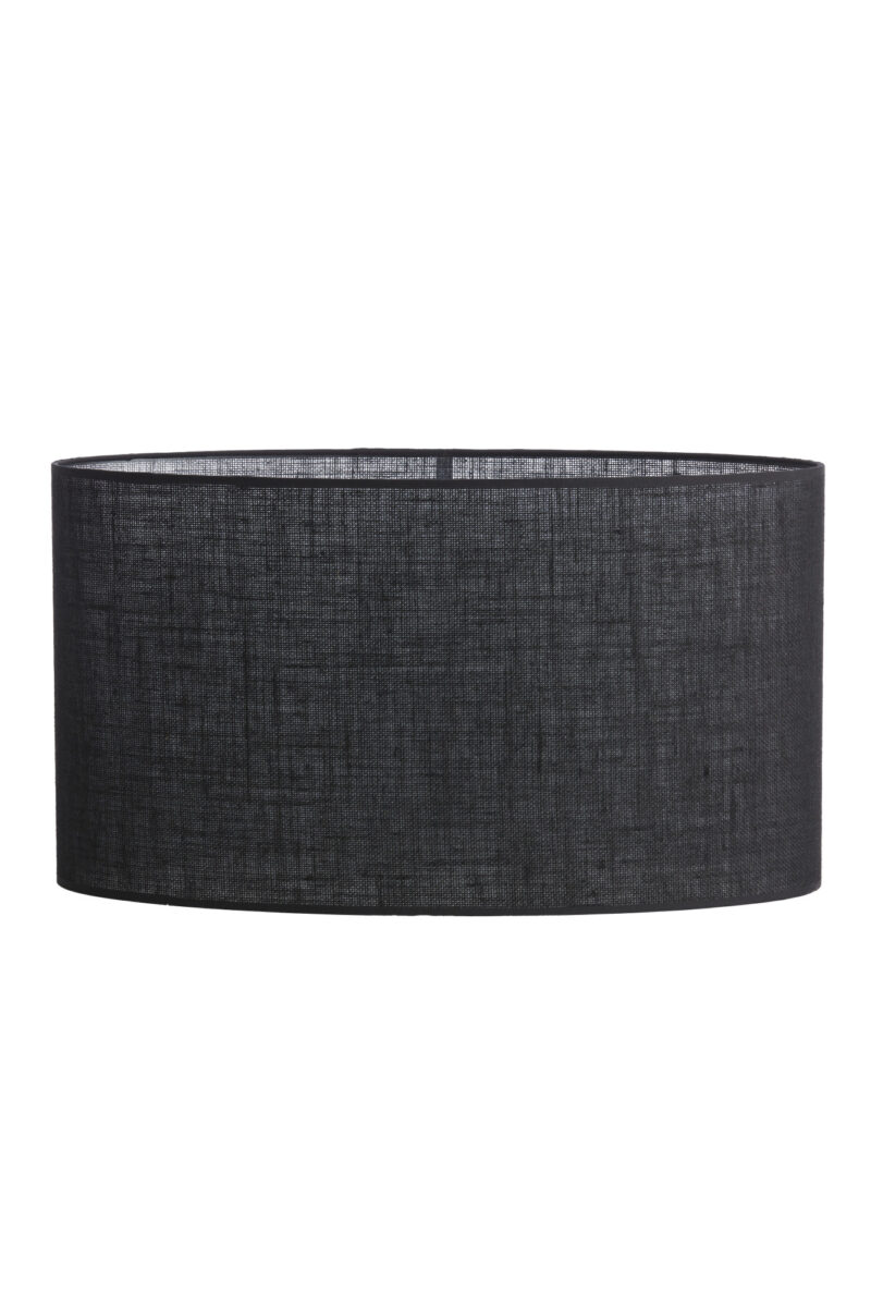 Pantalla de lámpara negra en forma cilíndrica Light & Living Sendai - H. 32 cm - Imagen 2