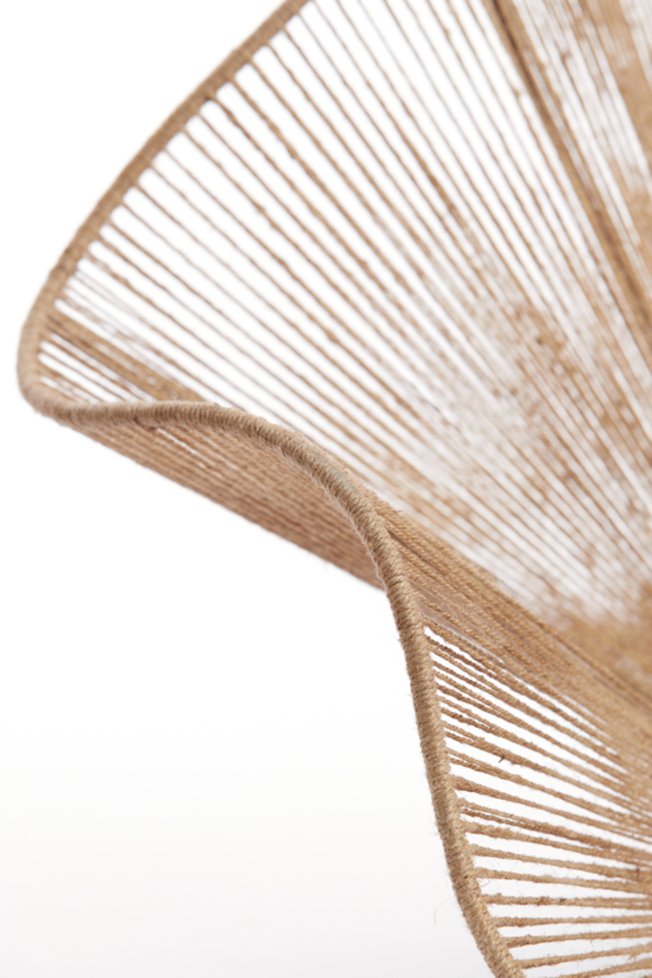 Pantalla de lámpara de mimbre en forma ondulada Light & Living Fodara - Imagen 7
