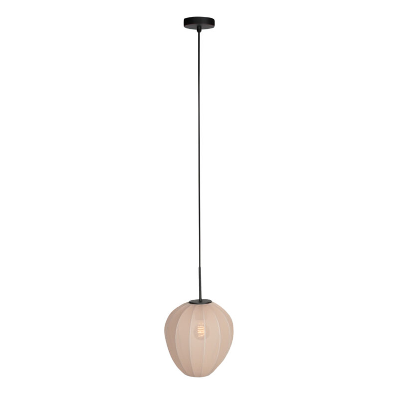 Lámpara colgante estilo japandi color crema Mexlite HaloSwap - Ø 25 cm - Imagen 6