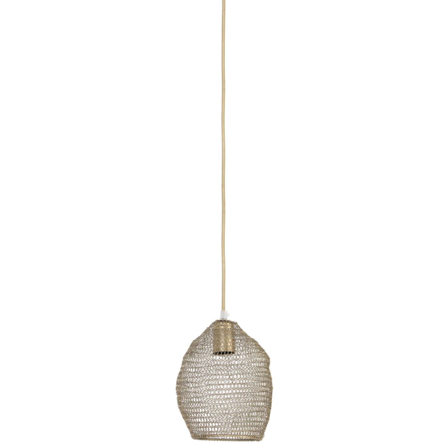 Lámpara colgante de hilo dorado Light & Living Nola - Ø 18 cm