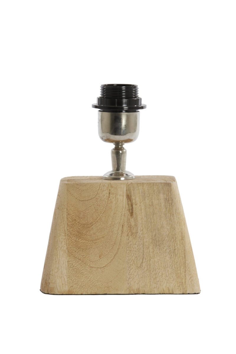 Base de lámpara de madera con casquillo metálico Light & Living Kardan - H. 21 cm - Imagen 2