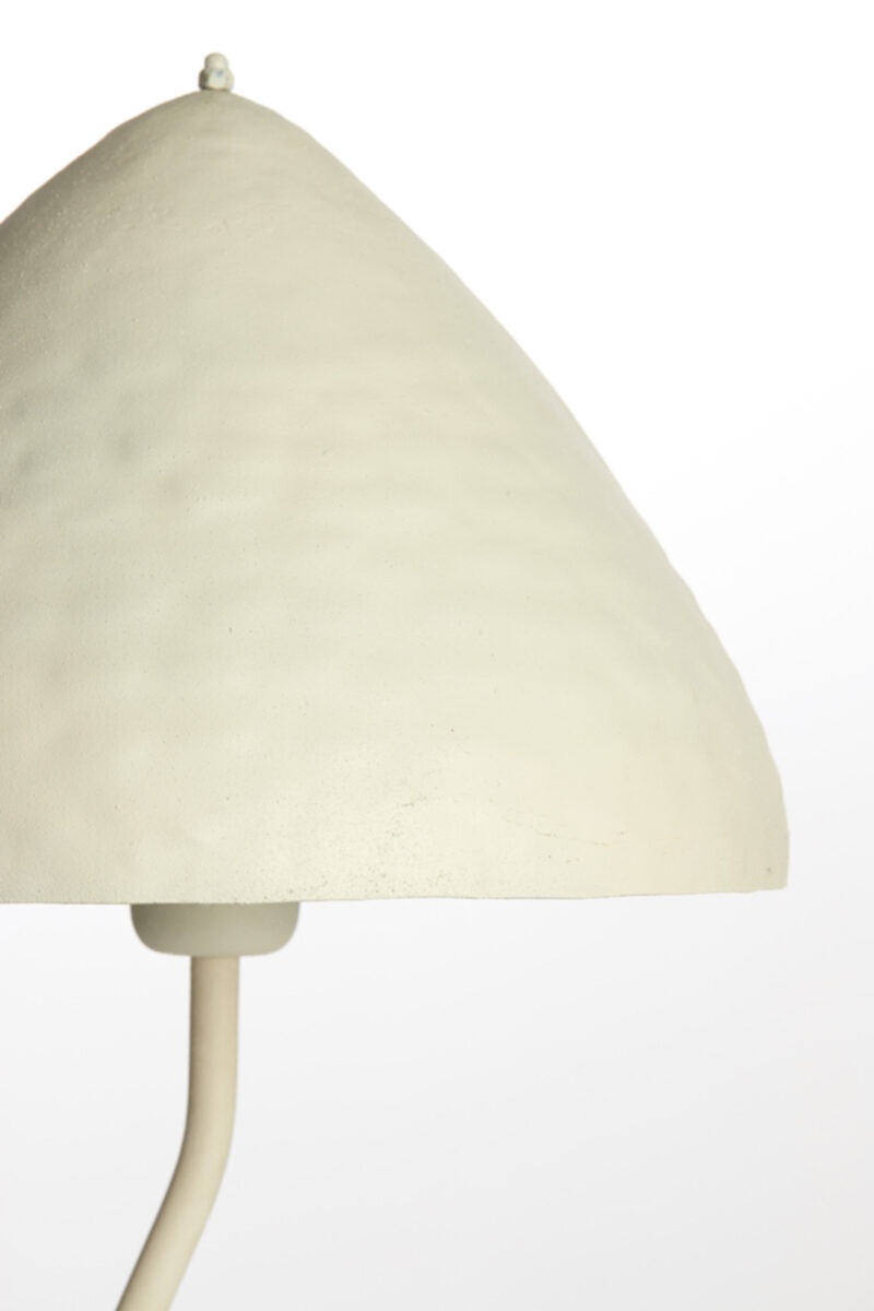 Lámpara de mesa tipo seta curvada en blanco estilo japandi Light & Living Elimo - H. 50 cm - Imagen 5