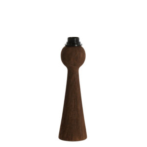 Base de lámpara de madera oscura Light & Living Festina - H. 33 cm