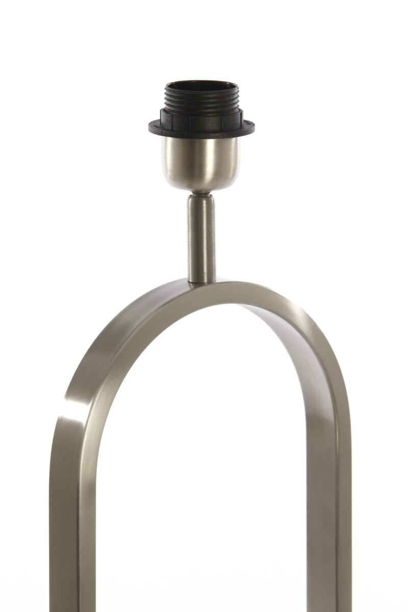 Base de lámpara ovalada de plata Light & Living Jamiri - H. 45 cm - Imagen 4