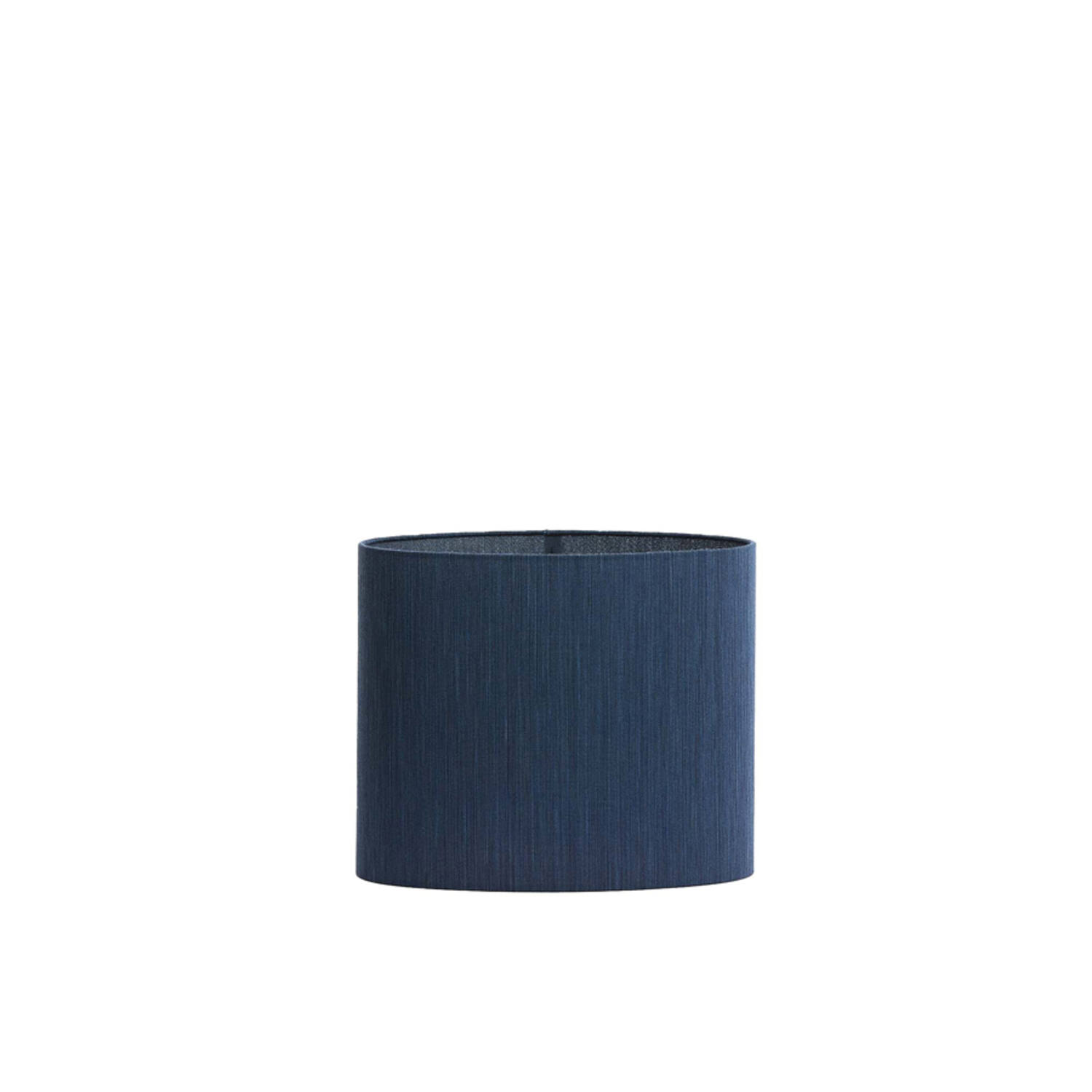 Pantalla de lámpara en forma de cilindro azul oscuro Light & Living Harper - H. 25 cm