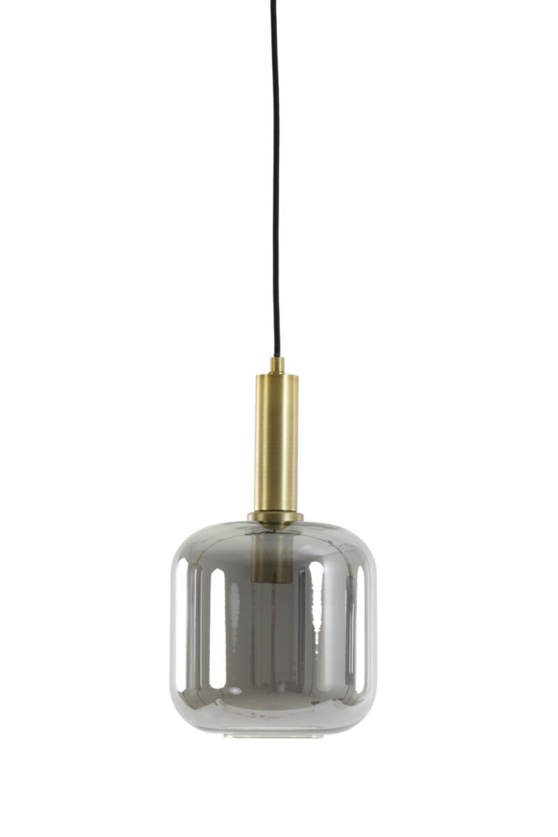 Lámpara colgante de cristal con portalámparas dorado Light & Living Lekar - Ø 16 cm - Imagen 2
