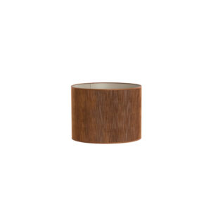 Pantalla cilíndrica marrón para uso decorativo Light & Living Penny – Ø 25 cm