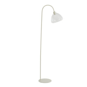 Lámpara de pie blanca moderna Light & Living Bisho - H. 160 cm