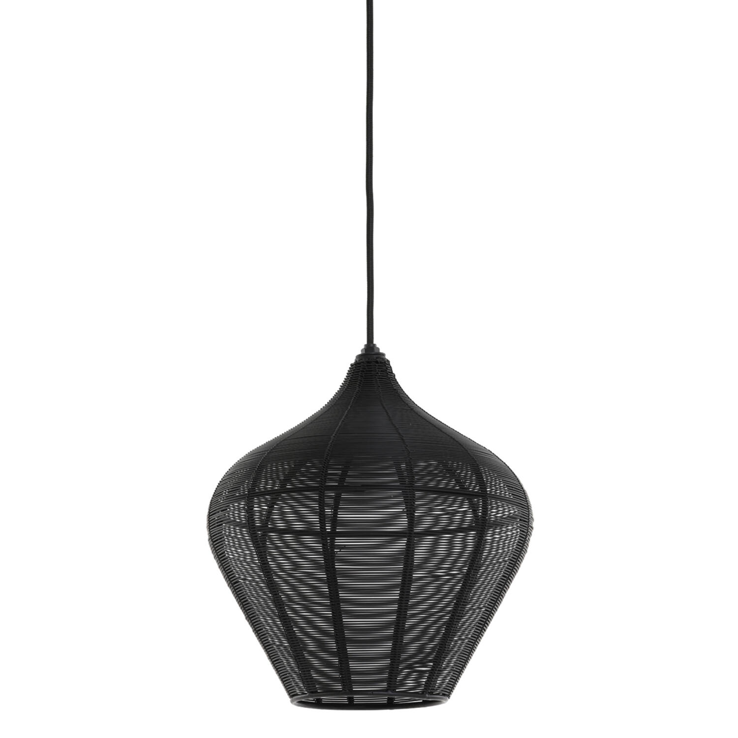 Lámpara contemporánea de alambre negro Light & Living Alvaro - Ø 27 cm