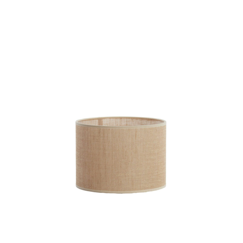 Pantalla de lámpara cilíndrica beige para iluminación ambiental Light & Living Sendai - Ø 25 cm