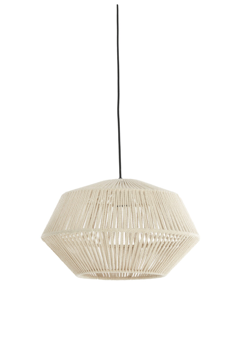 Lámpara colgante en hilo beige claro Light & Living Deya - Ø 40 cm - Imagen 2
